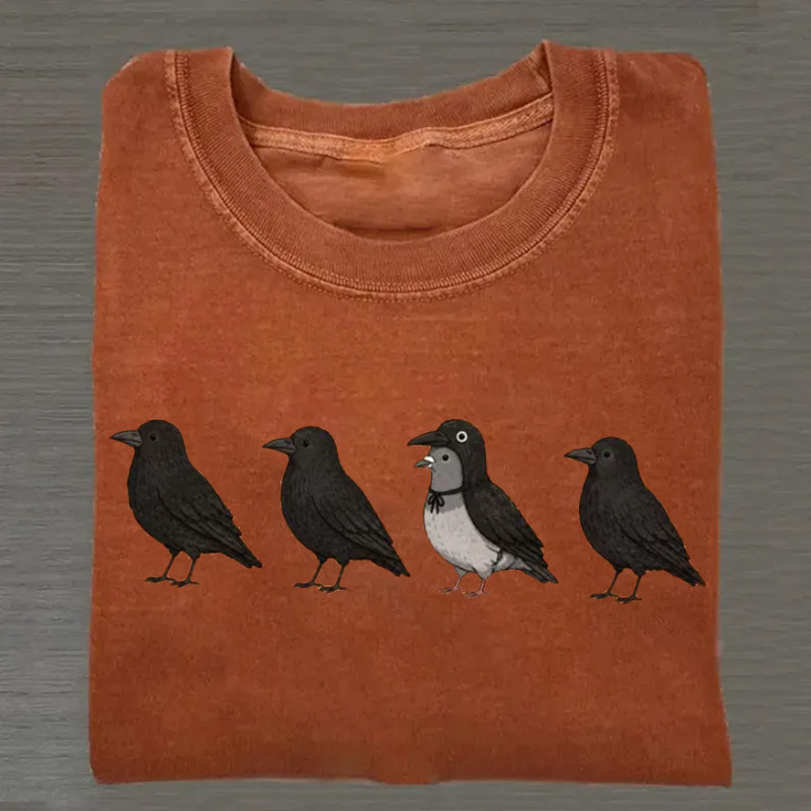 Funny Crow Pigeon - Halloween Shirt