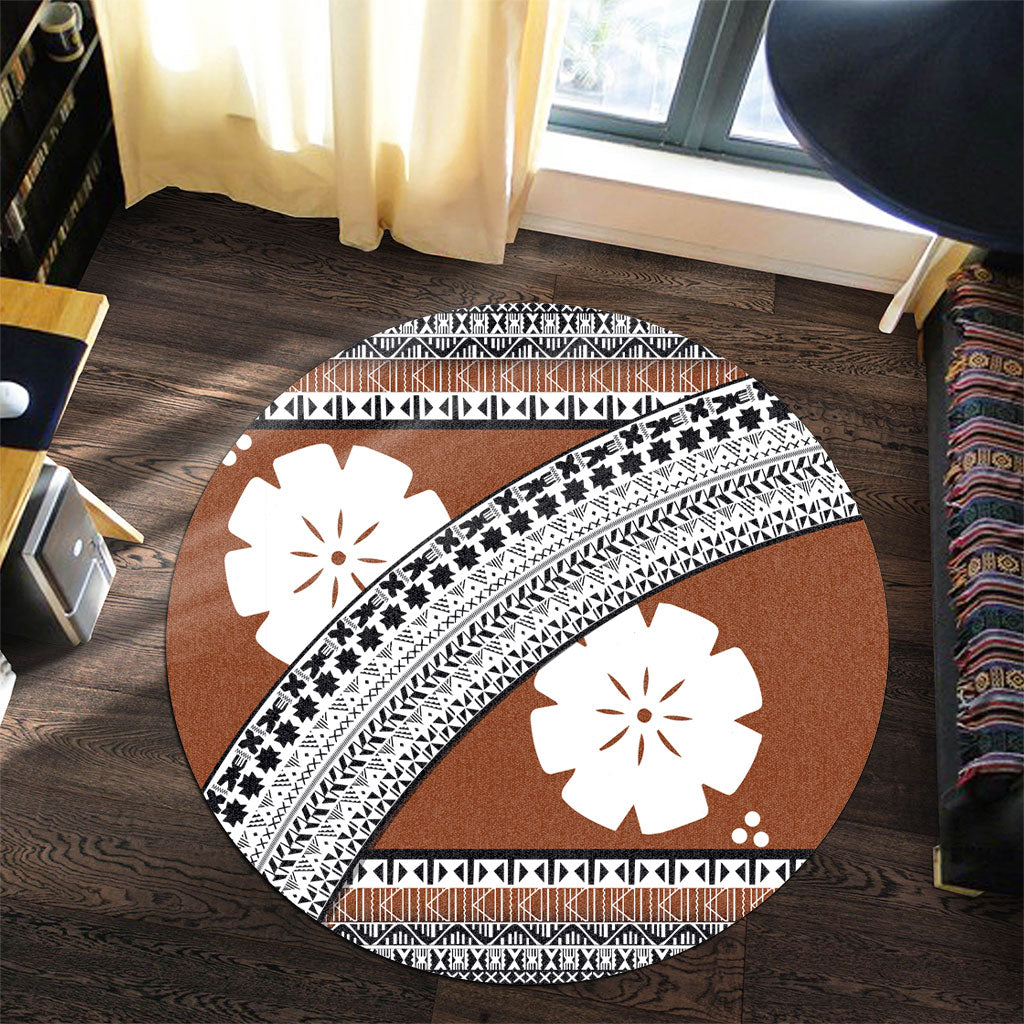 Fiji Round Rug Masi Cure