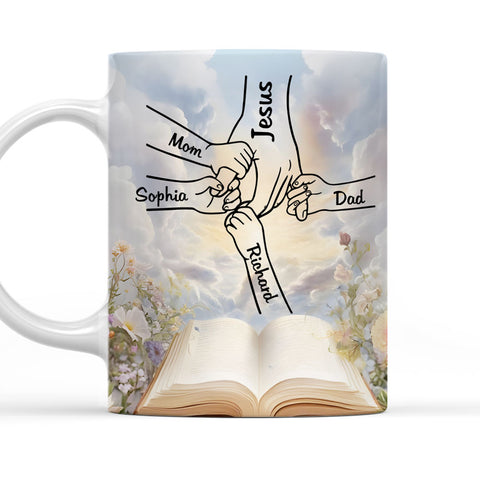 God Holds Our Hands - Personalized Coffee Mug