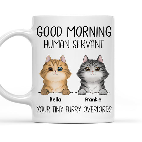Good Morning Human Servant - Personalized Coffee Mug