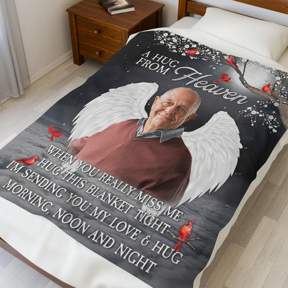 A Hug From Heaven - Personalized Blanket-Myprintsy