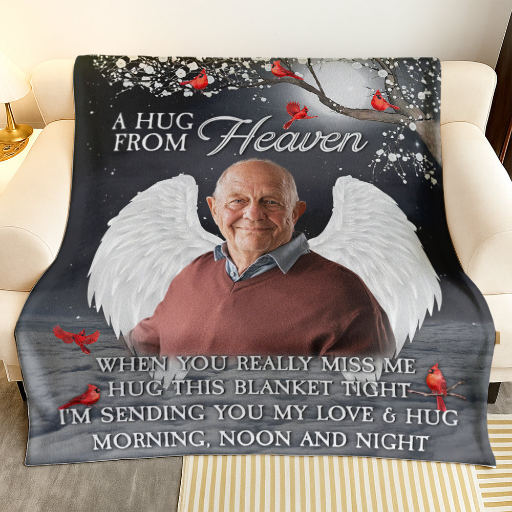 A Hug From Heaven - Personalized Blanket-Myprintsy