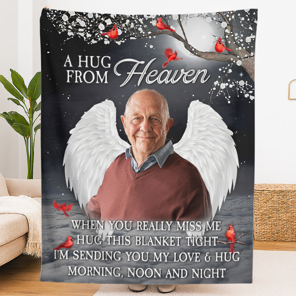 A Hug From Heaven - Personalized Blanket-Myprintsy