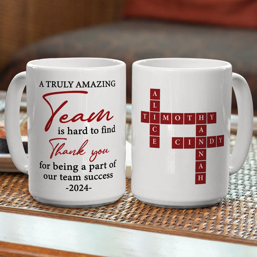 A Truly Amazing Team Thank You - Personalized Coffee Mug-Myprintsy
