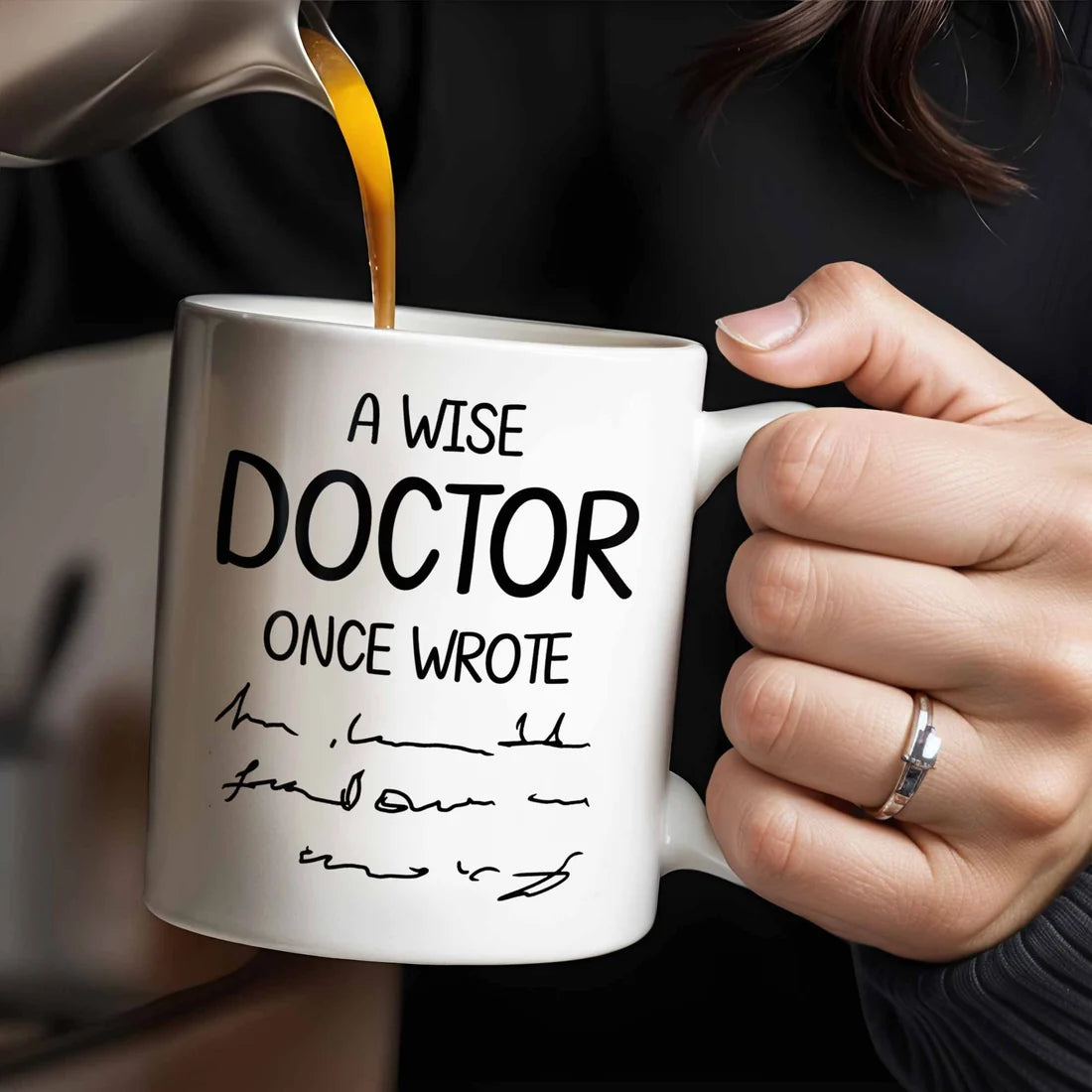 A Wise Doctor Once Wrote - Personalized Coffee Mug - Gift For Doctor-Myprintsy