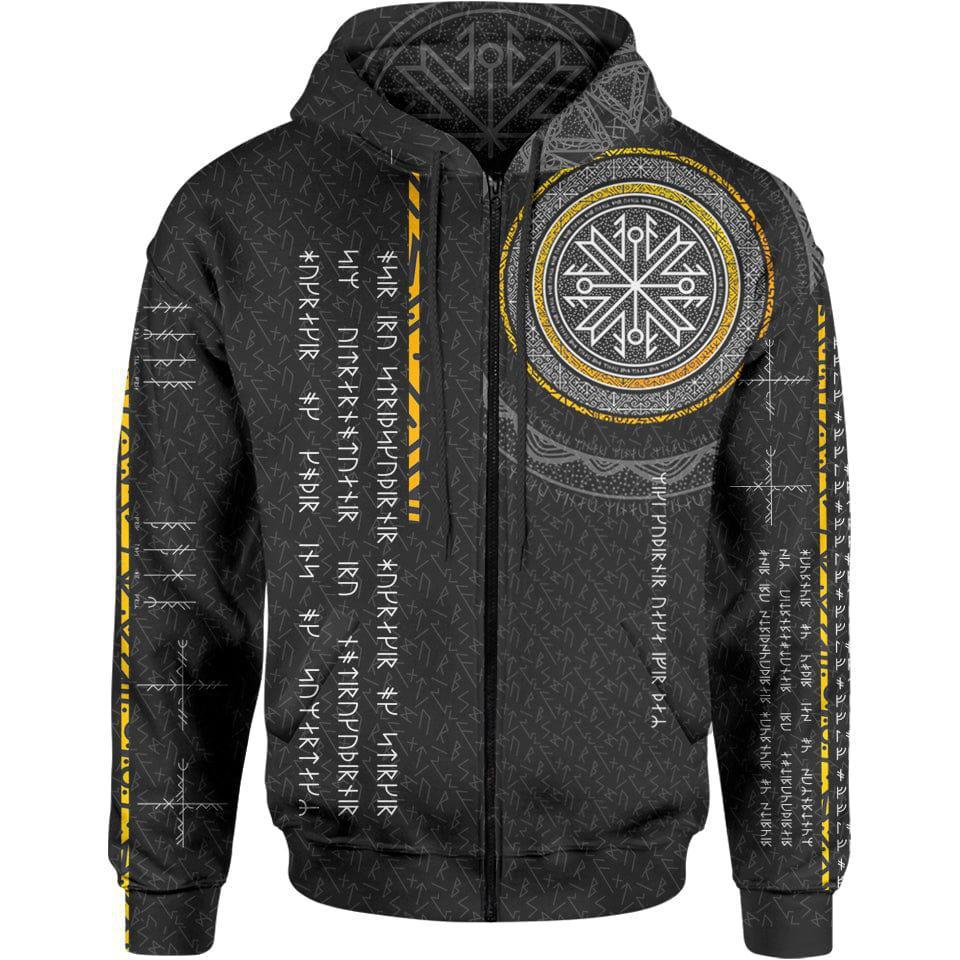 Aesir & Vanir Zip Hoodie-Myprintsy