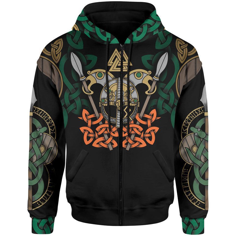 All Father'S Beard Zip Hoodie