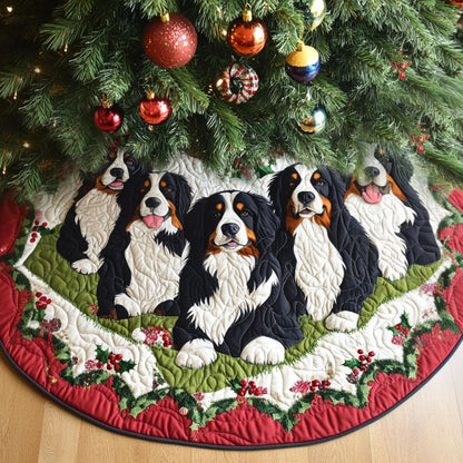 Alpine Adventure Quilted Christmas Tree Skirt-Myprintsy