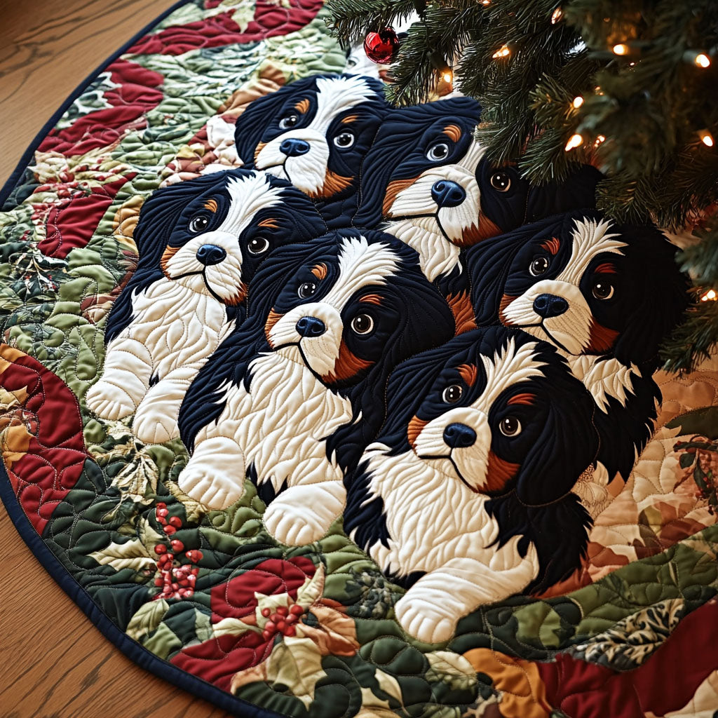 Alpine Haven Quilted Christmas Tree Skirt-Myprintsy