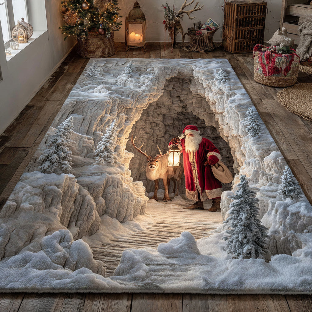 Alpine Santa Claus Area Rug VTQ-Myprintsy