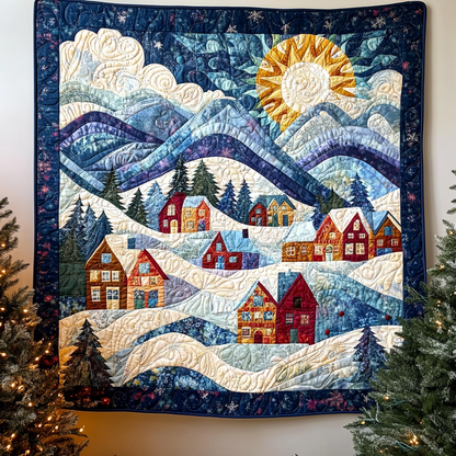 Alpine Village Charm Quilted Blanket VTQ-Myprintsy