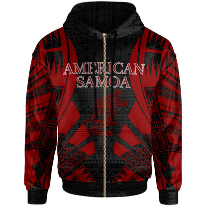 American Samoa All Over Hoodie - Tattoo Red Version-Myprintsy