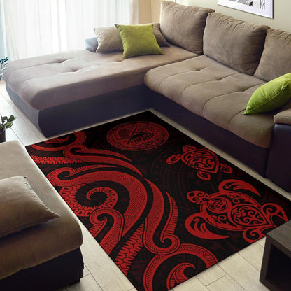American Samoa Area Rug - Red Tentacle Turtle-Myprintsy