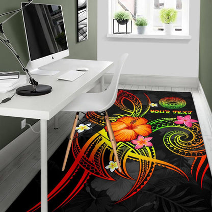 American Samoa Polynesian Personalised Area Rug - Legend of American Samoa (Reggae)-Myprintsy