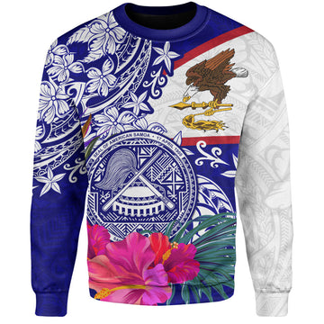 American Samoa Sweatshirt Flag Tribal Tropical Style-Myprintsy