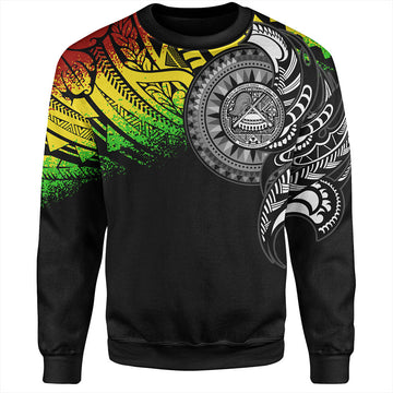 American Samoa Sweatshirt Polynesian Tribal Reggae Style-Myprintsy