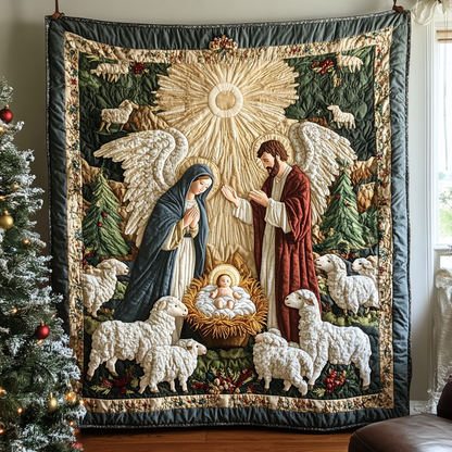 Angel Blessing Quilted Blanket VTQ-Myprintsy