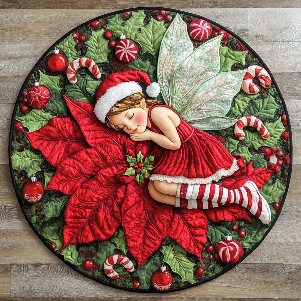 Angel Glow Quilted Round Mat VTQ-Myprintsy