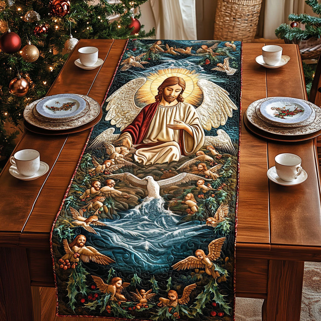 Angelic Devotion Quilted Table Runner VTQ-Myprintsy