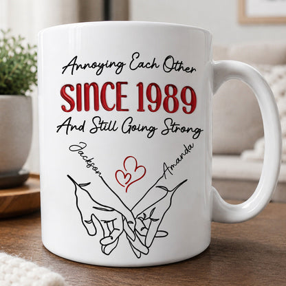 Annoying Each Other Gift For Husband - Personalized Ceramic Coffee Mug-Myprintsy