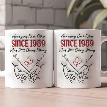 Annoying Each Other & Still Going Strong Personalized Couple Mug - Gift Coffee Mug For Husband-Myprintsy