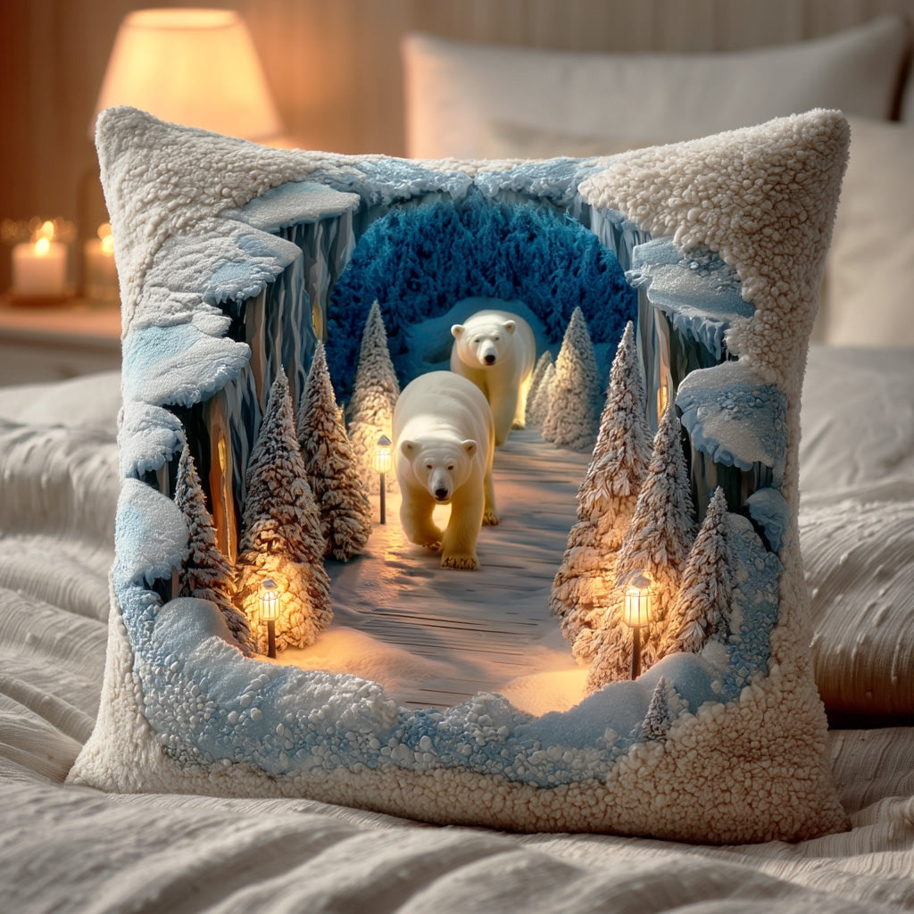 Arctic Bear Quilted Pillow Case VTQ-Myprintsy