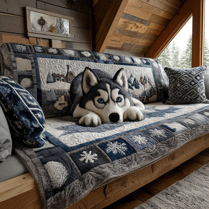 Arctic Gaze Quilted Sofa Cover VTQ-Myprintsy