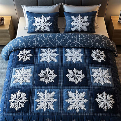 Arctic Patchwork -Piece Quilted Bedding Set VTQ-Myprintsy