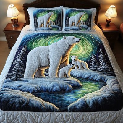 Aurora Bears -Piece Quilted Bedding Set VH VTQ-Myprintsy