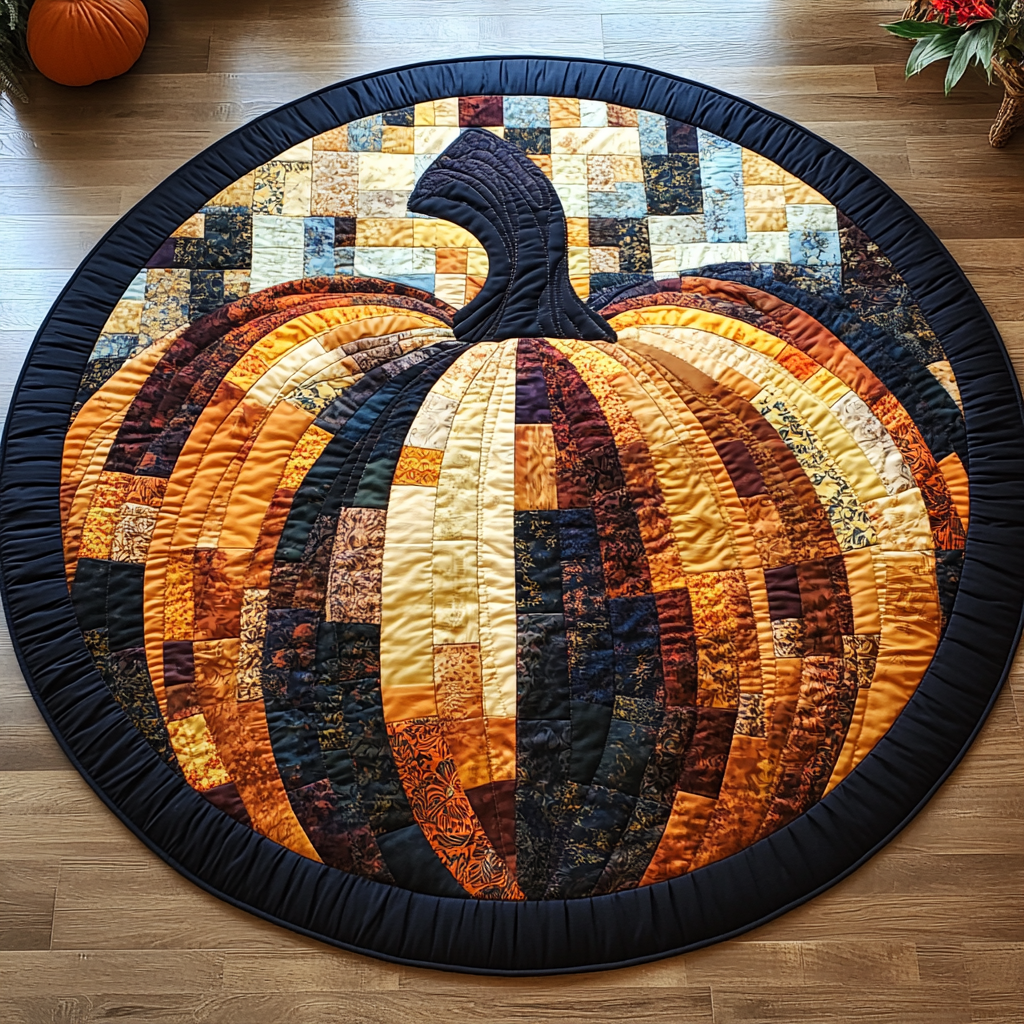 Autumn Glow Quilted Round Mat VTQ-Myprintsy