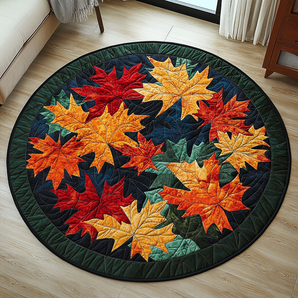 Autumn Haven Quilted Round Mat VTQ-Myprintsy