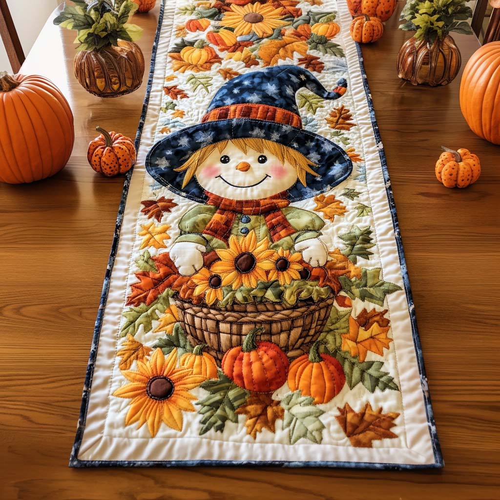 Autumn Joyful Harvest Quilted Table Runner VTQ-Myprintsy