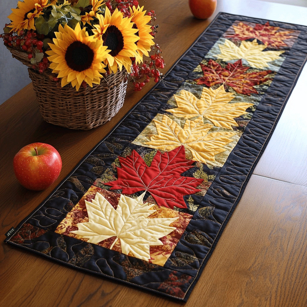 Autumn Leaf Magic Quilted Table Runner VTQ-Myprintsy