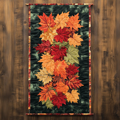 Autumn Leaves Whisper Quilted Table Runner VTQ-Myprintsy