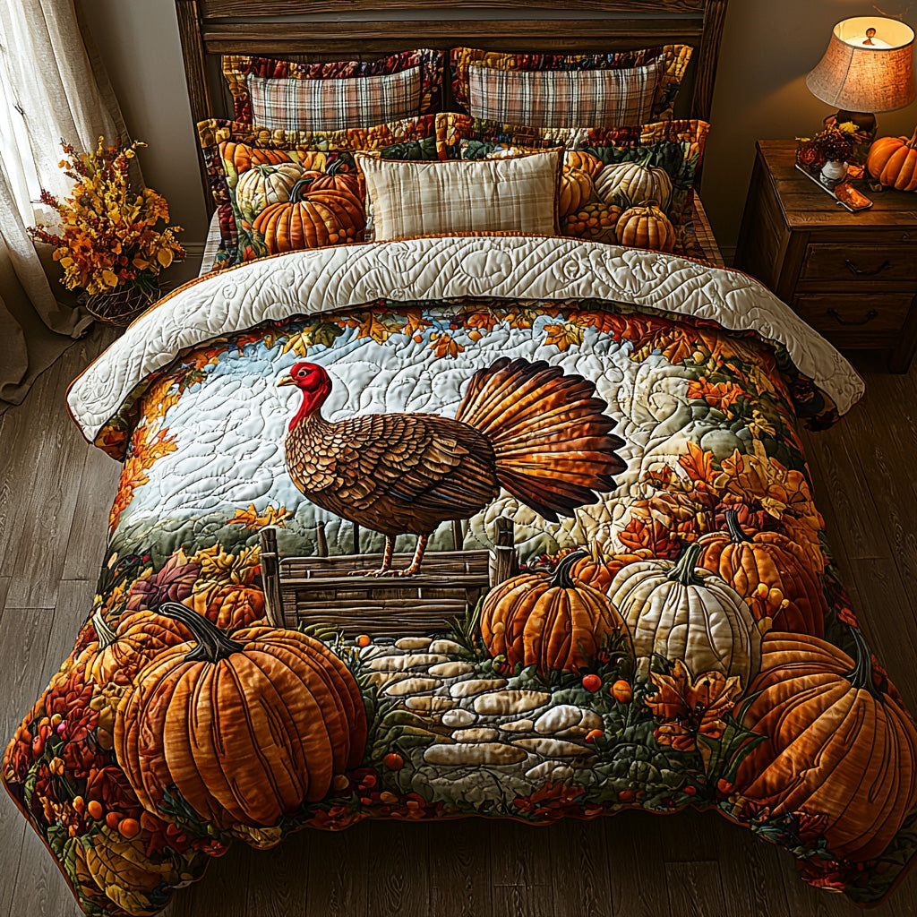 Autumn Roamer -Piece Quilted Bedding Set VTQ-Myprintsy