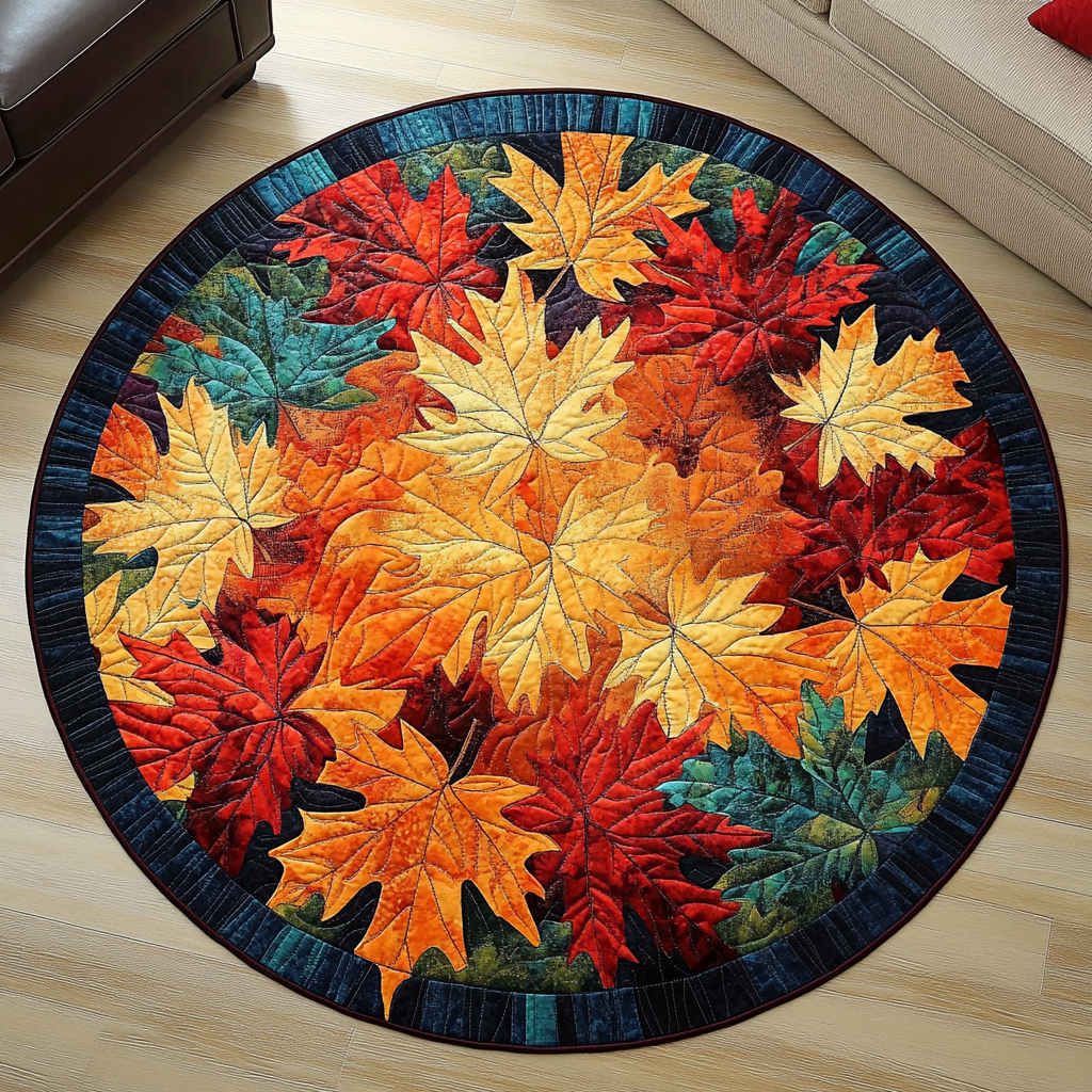 Autumn Splendor Quilted Round Mat VTQ-Myprintsy