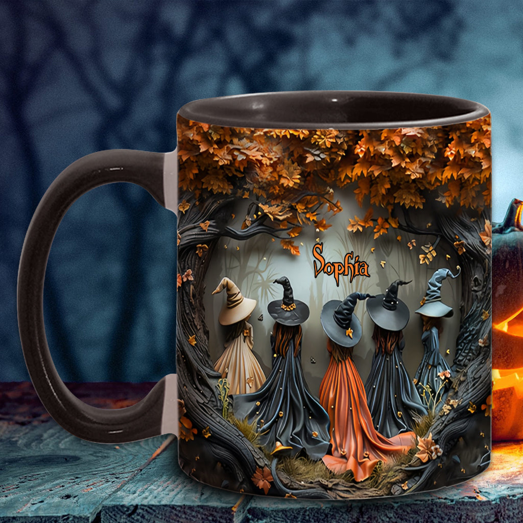 Beautiful Witches - Personalized Witch Accent Mug-Myprintsy