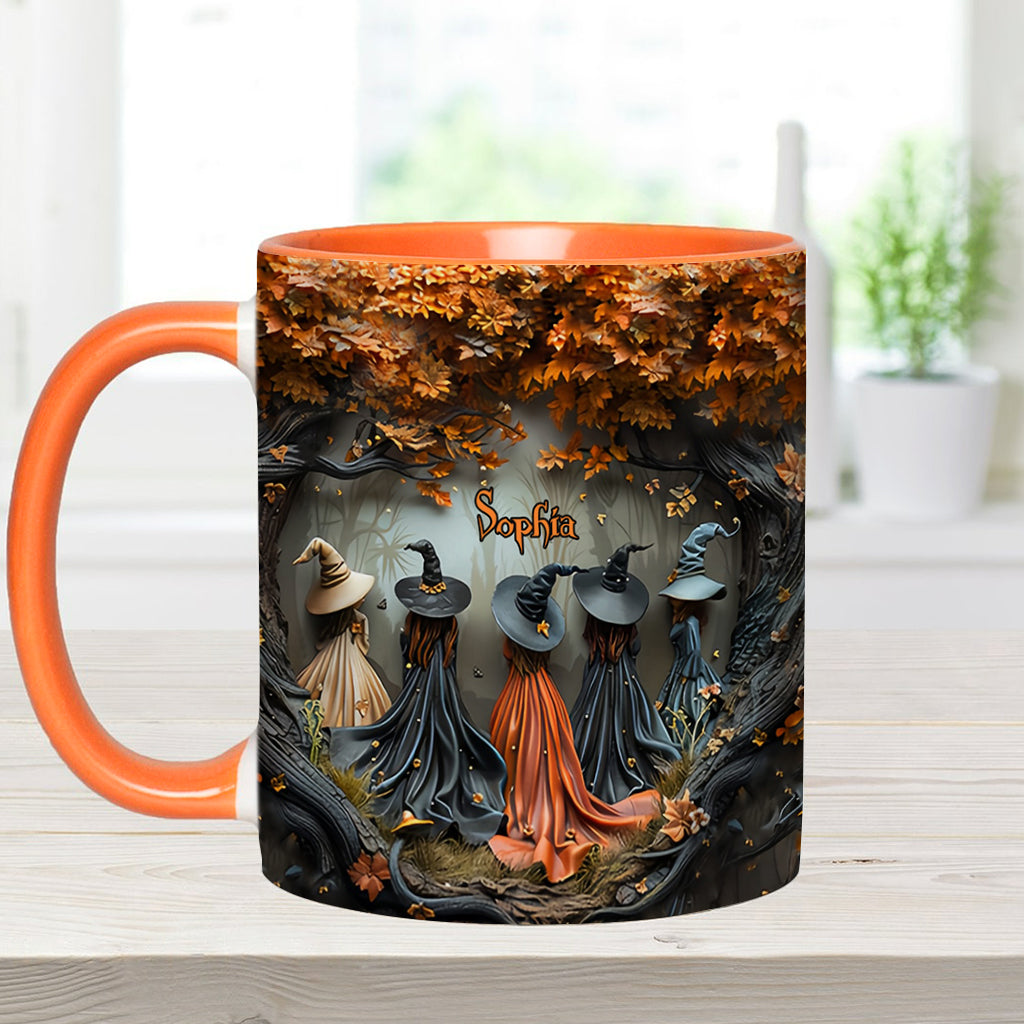 Beautiful Witches - Personalized Witch Accent Mug-Myprintsy