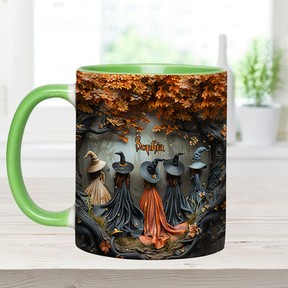 Beautiful Witches - Personalized Witch Accent Mug-Myprintsy