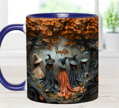 Beautiful Witches - Personalized Witch Accent Mug-Myprintsy