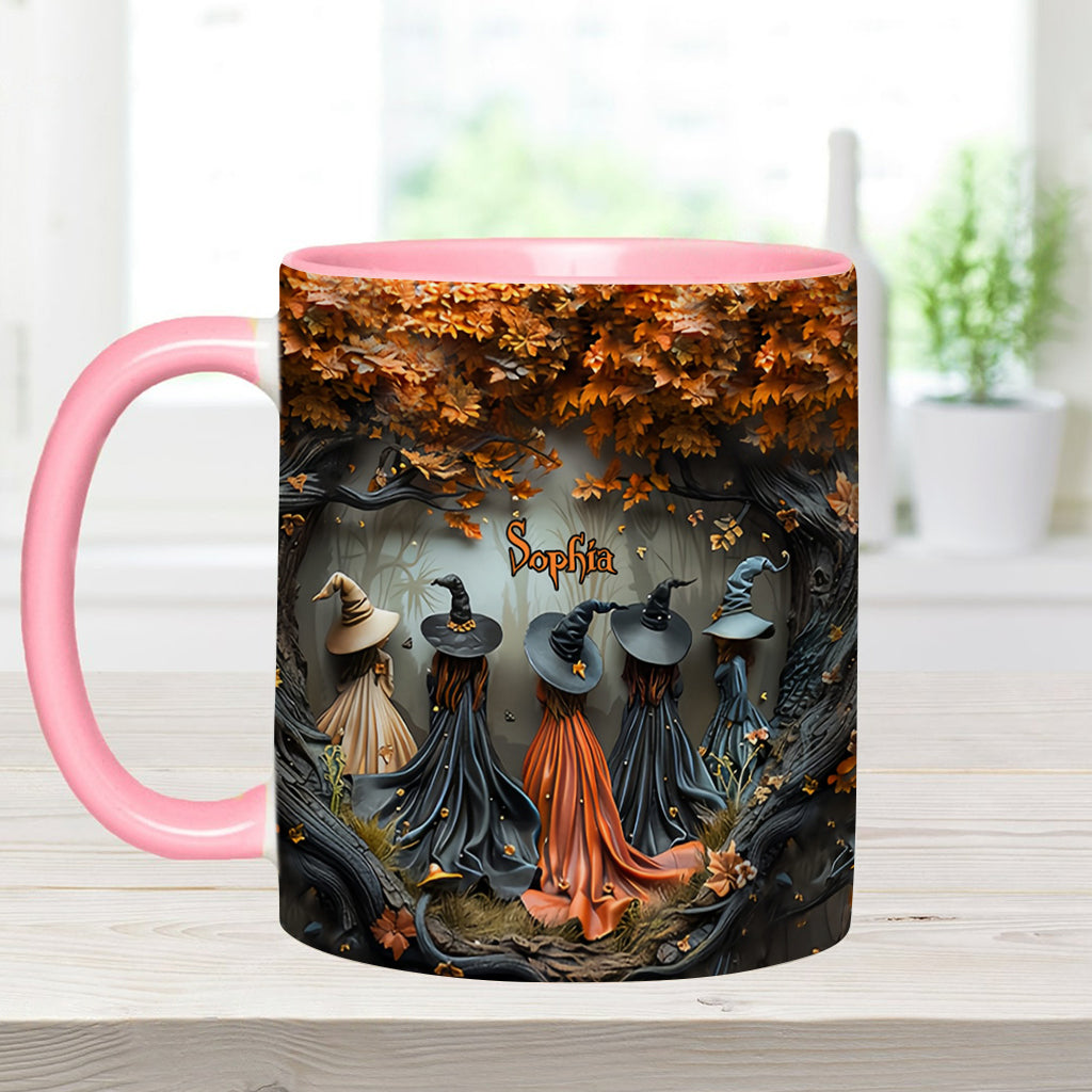 Beautiful Witches - Personalized Witch Accent Mug-Myprintsy