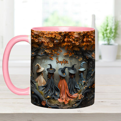 Beautiful Witches - Personalized Witch Accent Mug-Myprintsy