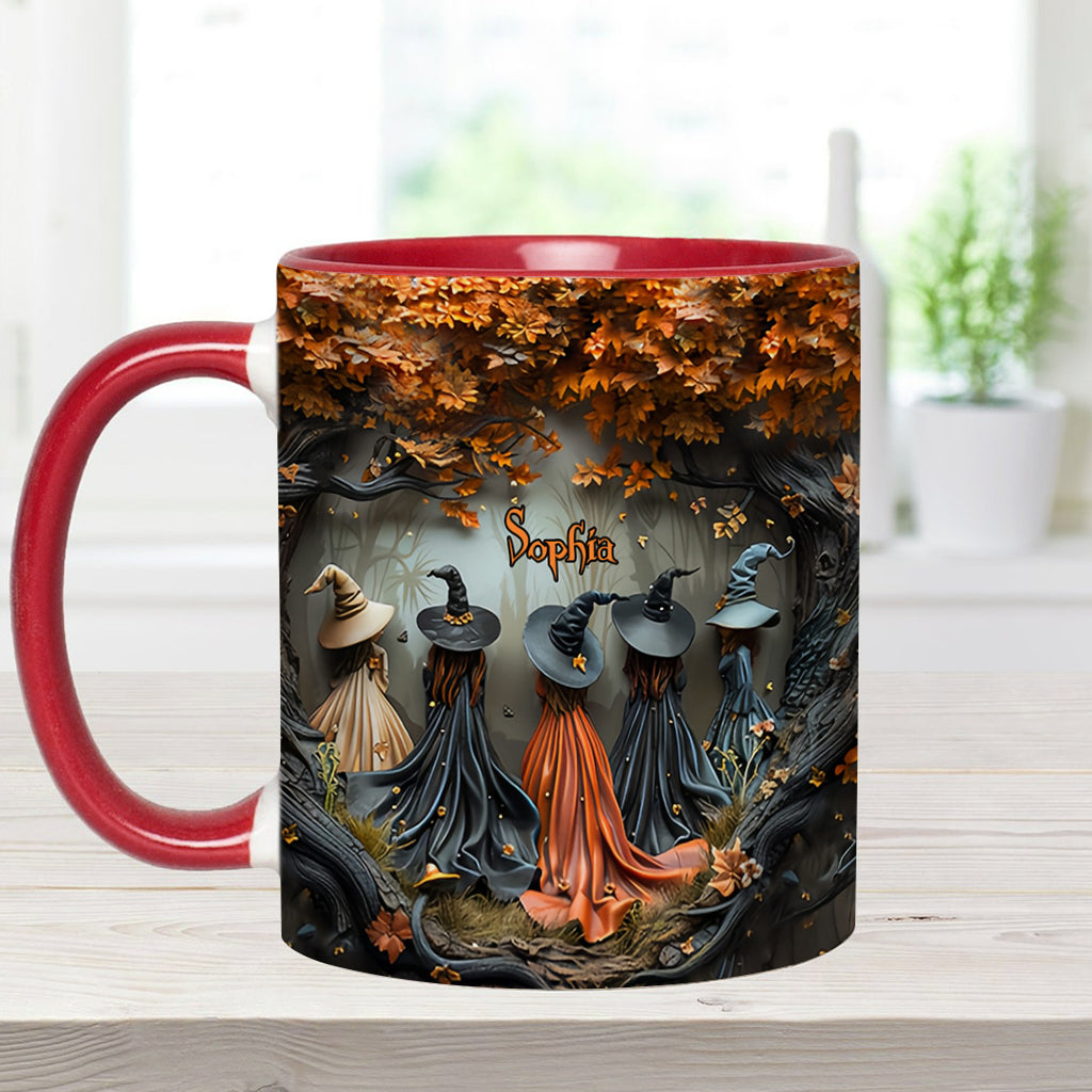 Beautiful Witches - Personalized Witch Accent Mug-Myprintsy