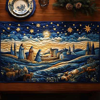 Beauty Of Bethlehem Quilted Table Runner VTQ-Myprintsy