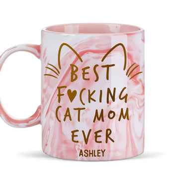 Best Cat Mom Custom Mug - Personalized Accent Mug-Myprintsy