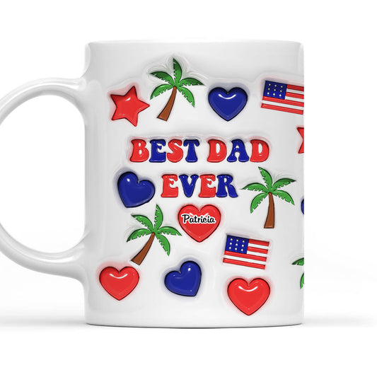 Best Dad Ever Custom Mug - Personalized Coffee Mug - Gift For Dad-Myprintsy
