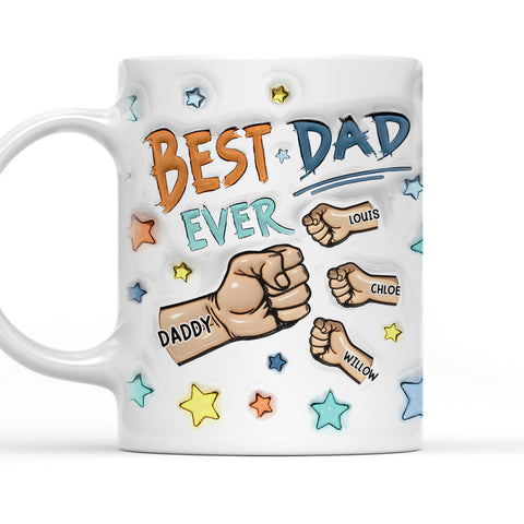 Best Dad Ever - Personalized 3D Mug-Myprintsy