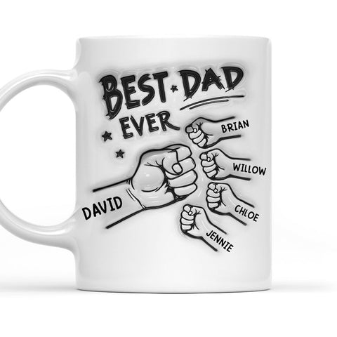 Best Dad Ever - Personalized 3D Mug-Myprintsy