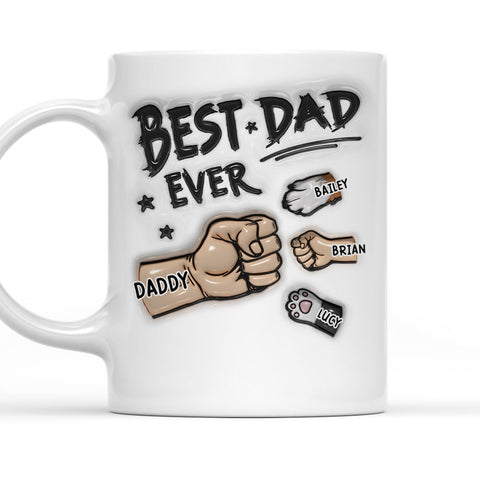 Best Dad Ever - Personalized 3D Mug-Myprintsy
