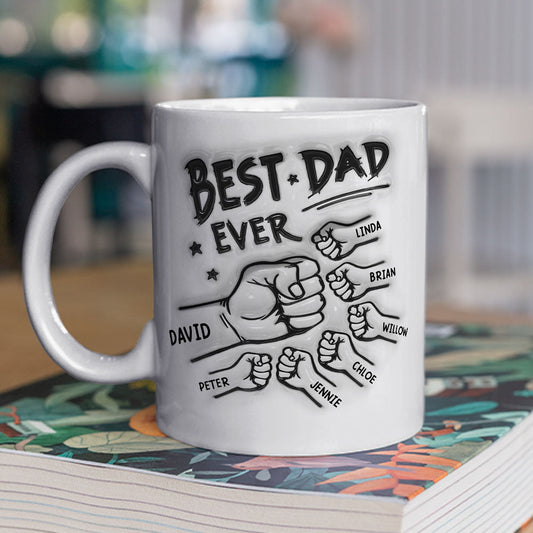 Best Dad Ever - Personalized Ceramic Mug-Myprintsy